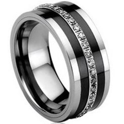 COI Tungsten Carbide Eternity Ring-TG626(Size:US4/13/14.5)