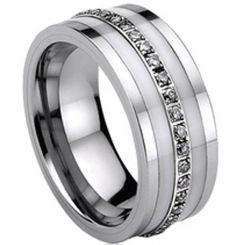 COI Tungsten Carbide Ring - TG713(Size:US5.5/7.5)