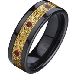 COI Ceramic Ring - TG874A(Size:US10.5)