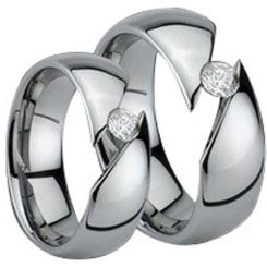 COI Tungsten Carbide Ring - TG882-Size:US5/10.5/12