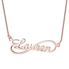 ***COI Titanium Gold Tone/Silver/Rose Necklace With Custom Name(Length: 19.68 inches)-00044AA