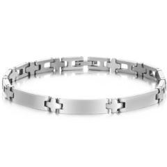 ***COI Titanium Bracelet With Steel Clasp(Length: 8.46 inches)-00086AA