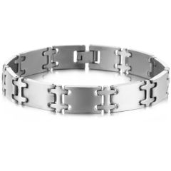 ***COI Titanium Bracelet With Steel Clasp(Length: 8.66 inches)-00091AA