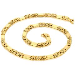 *COI Titanium Gold Tone/Silver Bracelet/Necklace With Steel Clasp(Length: 8.27 inches/22.05 inches)-00135AA