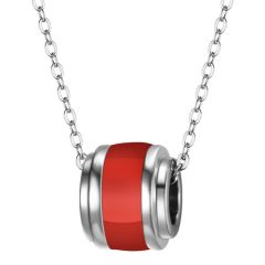 ***COI Titanium Red/White Ceramic Pendant-00311AA