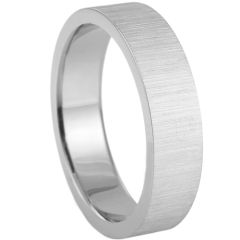 ***COI Titanium Gold Tone/Silver Pipe Cut Flat Ring-00326AA