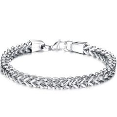 ***COI Titanium Black/Gold Tone/Silver Bracelet With Steel Clasp(Length: 9.45 inches)-00439AA
