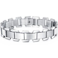 ***COI Titanium Bracelet With Steel Clasp(Length: 8.27 inches)-00465AA