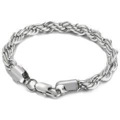 ***COI Titanium Black/Gold Tone/Silver Bracelet With Steel Clasp(Length: 8.66 inches)-00753AA