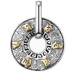 ***COI Titanium Black Gold Tone Silver Celtic Pendant-00772AA