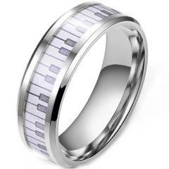***COI Titanium Piano Ring-00940AA