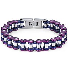 ***COI Titanium Ceramic Bracelet With Steel Clasp(Length: 8.27 inches)-01165AA