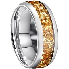***COI Titanium Citrine Dome Court Ring-01174AA