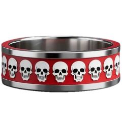 ***COI Titanium Ring With Skull-01300AA