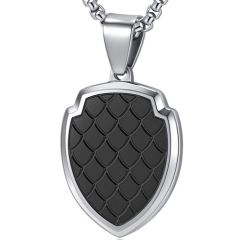 ***COI Titanium Black/Gold Tone Silver Pendant-01369AA