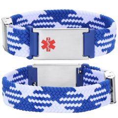 ***COI Titanium Medical Alert Bracelet With Steel Clasp(Length: 8.27 inches)-01402AA