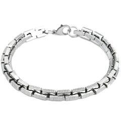 ***COI Titanium Bracelet With Steel Clasp(Length: 8.66 inches)-01611AA
