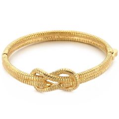 ***COI Titanium Gold Tone/Silver Infinity Bracelet With Steel Clasp(Length: 7.87 inches)-01644AA