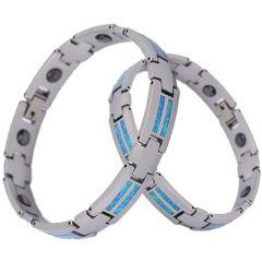 ****COI Tungsten Carbide Crushed Opal Bracelet With Steel Clasp(Length: 8.27 inches)-02120AA