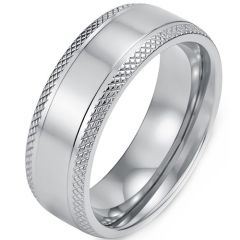 ****COI Titanium Black/Gold Tone/Silver Ring-02218AA