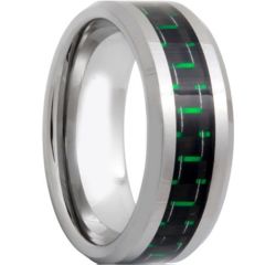 COI Titanium Beveled Edges Ring With Carbon Fiber-571