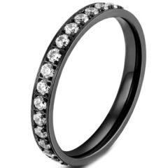*COI Titanium Black/Rose/Gold Tone/Silver Ring With Cubic Zirconia-5864