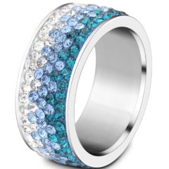**COI Titanium Ring With Cubic Zirconia-7006BB