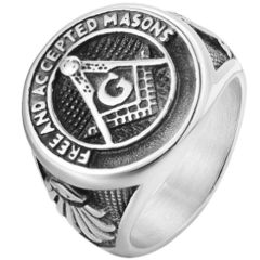 **COI Titanium Masonic Freemason Signet Ring-7090CC