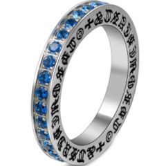 **COI Titanium Ring With Blue/Red Cubic Zirconia-7155CC