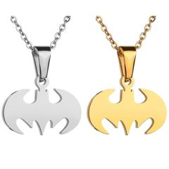 COI Titanium Gold Tone/Silver Bat Man Pendant-7725AA