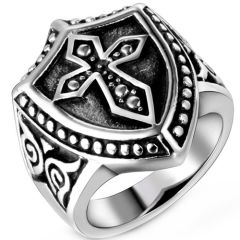 **COI Titanium Celtic Ring With Cross-8225