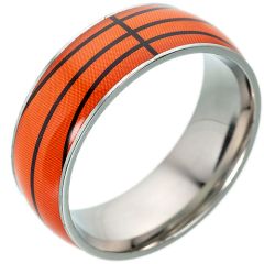 **COI Titanium Orange Black Basketball Ring-8406