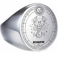 **COI Titanium Gold Tone/Silver Custom Zodiac Sign Ring-8466
