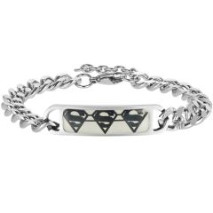 COI Titanium Super Man Luminous Bracelet With Steel Clasp(Length: 9.06 inches)-8530