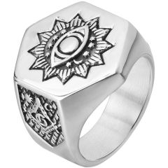**COI Titanium Masonic Freemason Ring-8649AA
