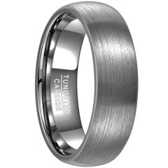 **COI Tungsten Carbide Satin Finished Matt Dome Court Ring-9303AA