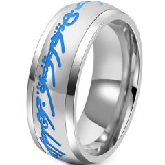 **COI Titanium Blue Silver Lord The Ring Ring Power-9429AA