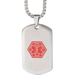 **COI Titanium Medical Alert Tag Pendant-9715AA