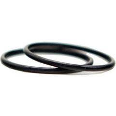 COI Black Titanium 2mm Dome Court Ring-JT5064