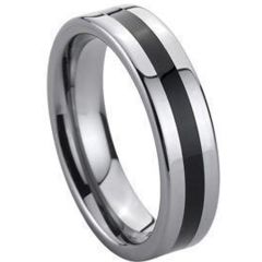 COI Tungsten Carbide Band Ring-TG139(Size US7)