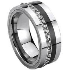 COI Tungsten Carbide Ring-TG425(Size:#US7.5/12/14.5)