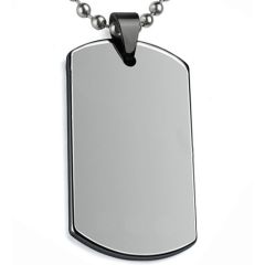 COI Tungsten Carbide Dog Tag Pendant-TG5067