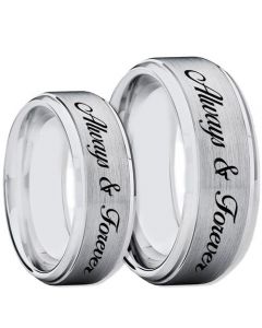 COI Tungsten Carbide Always & Forever Ring-TG2266