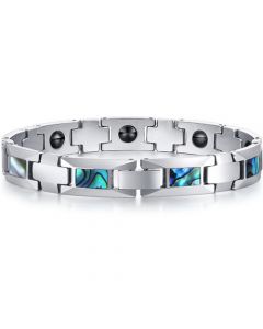 *COI Tungsten Carbide Bracelet With Abalone Shell-TG5768