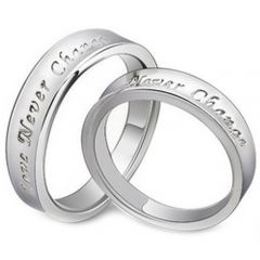 COI Titanium "Love Never Change" Ring - JT1225(Size:US7)