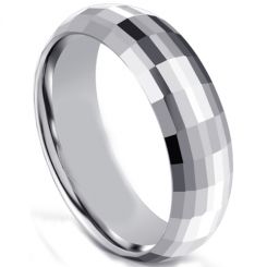 COI Tungsten Carbide Faceted Ring-5596