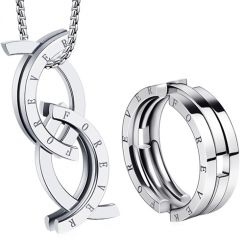 **COI Titanium 2 in 1 Forever Pendant Ring-7416AA