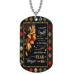 COI Titanium Black Rainbow I Am The Daughter Tag Pendant-7720AA