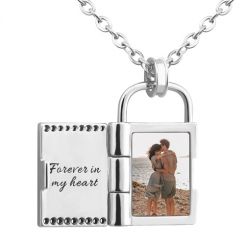**COI Titanium Gold Tone/Rose/Silver Pendant With Custom Photo Engraving-8343