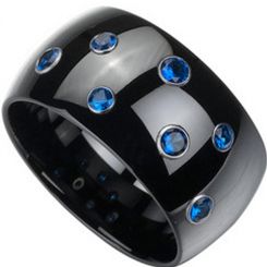 COI Ceramic Ring With CZ - TG1722(US14)